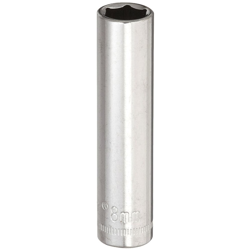 Soquete Crescent 1/4” Drive 8 mm 6 pontos de profundidade métrica