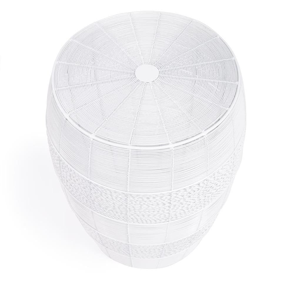 Mesa de cabeceira Butler Bellarose White Metal 19x38cm