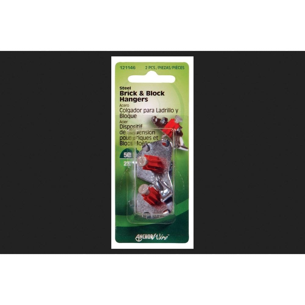 Cabide para fotos Hillman AnchorWire Steel Brick & Block, pacote com 2, 23 kg