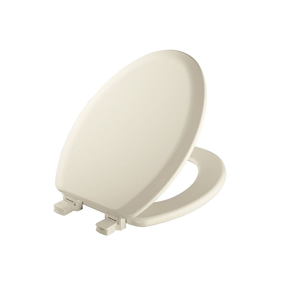 Assento sanitário Mayfair Cameron Biscuit Wood alongado antiderrapante