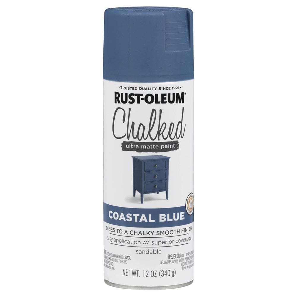 Tinta spray Rust-Oleum Coastal Blue Chalked Ultra Matte 355 ml