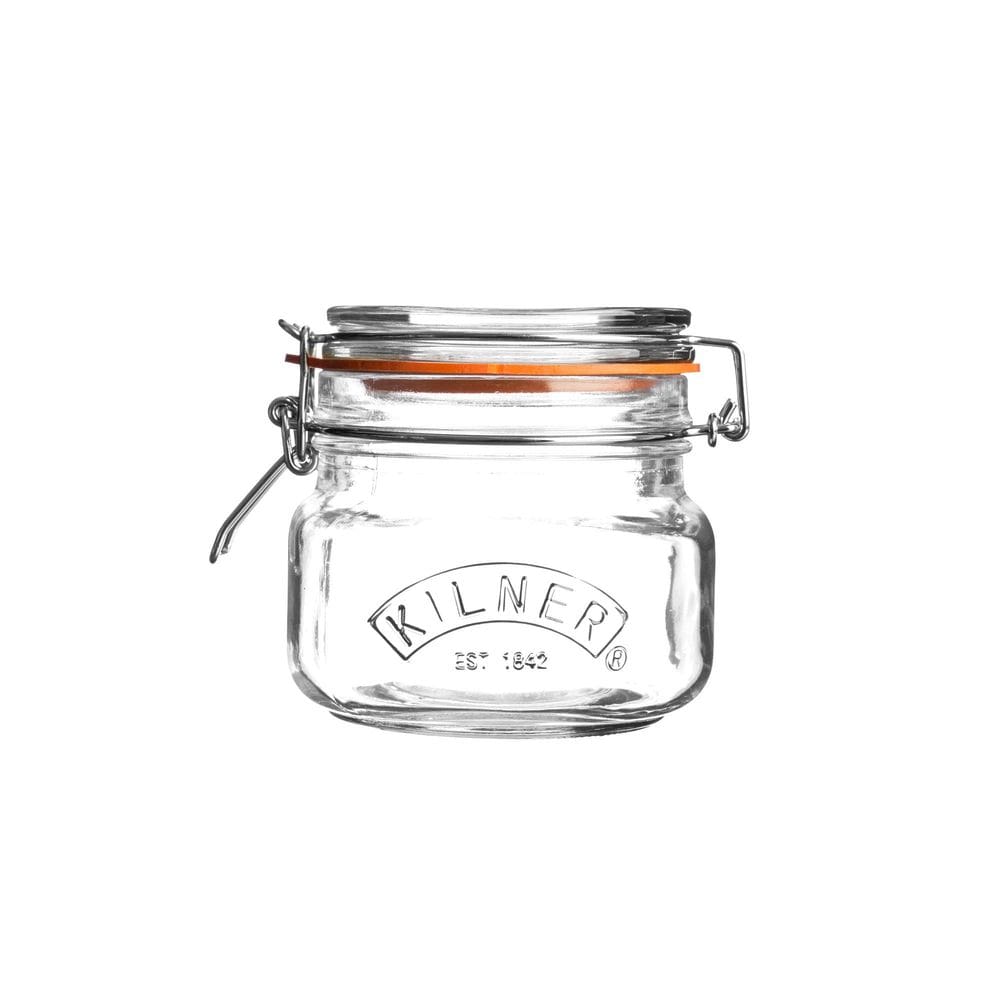 Frasco de vidro para armazenamento de alimentos Kilner 500ml Square Hertight