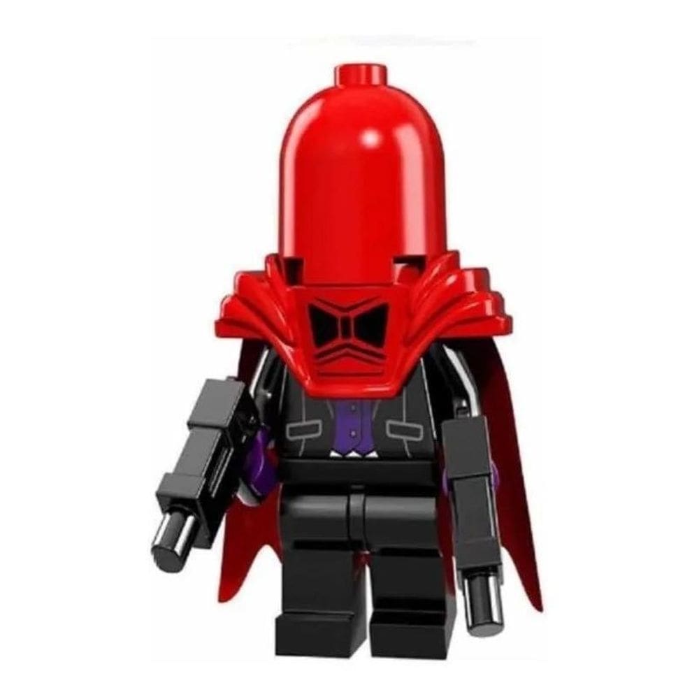 Boneco Blocos De Montar Capuz Vermelho Batman