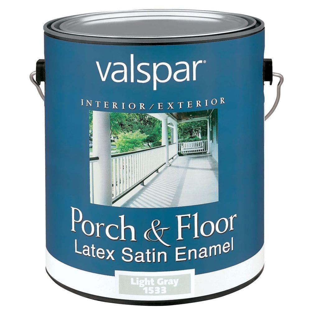 Tinta esmaltada Valspar 27-1533 Cetim cinza claro 3,8 L, conjunto de 2