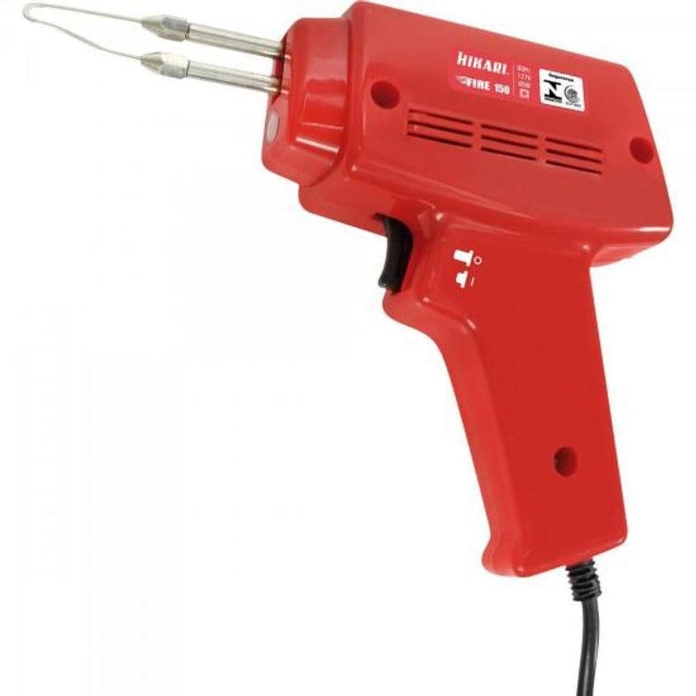 Pistola De Solda 45w 110V Fire 100 Vermelha Hikari