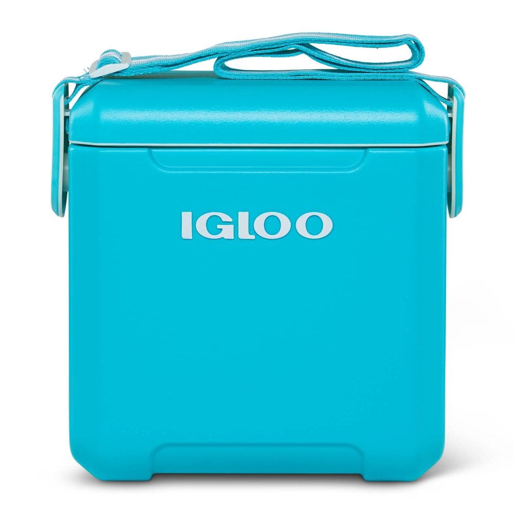 Cooler Igloo Tag-A-Long Too 10,4 L com tiras turquesas