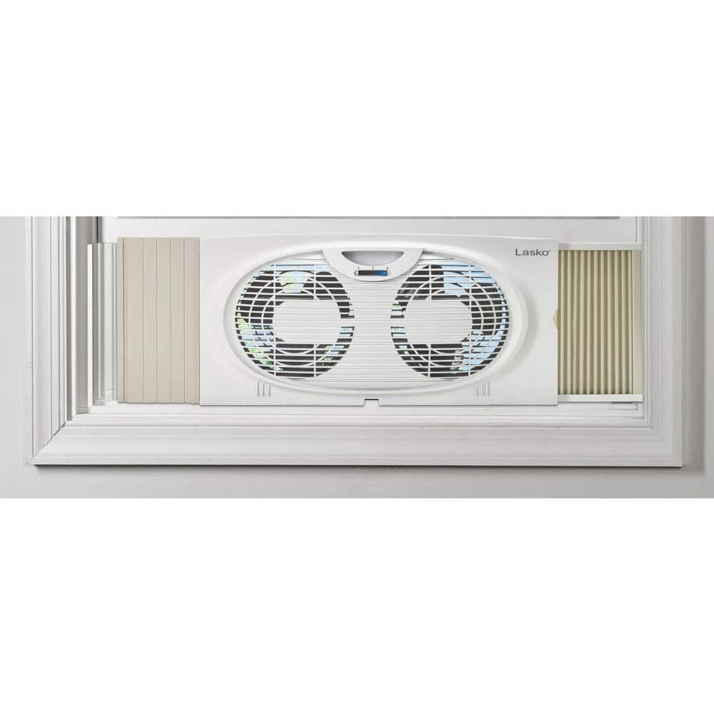 Ventilador de janela Lasko Twin 2 Speeds Whisper-Quiet Operation