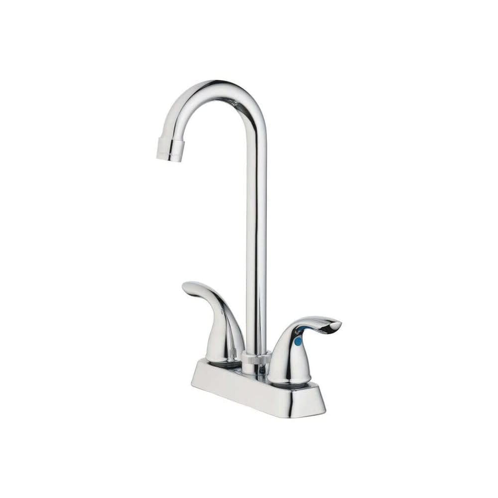 Torneira Oakbrook Bar Chrome com bico giratório de duas alças