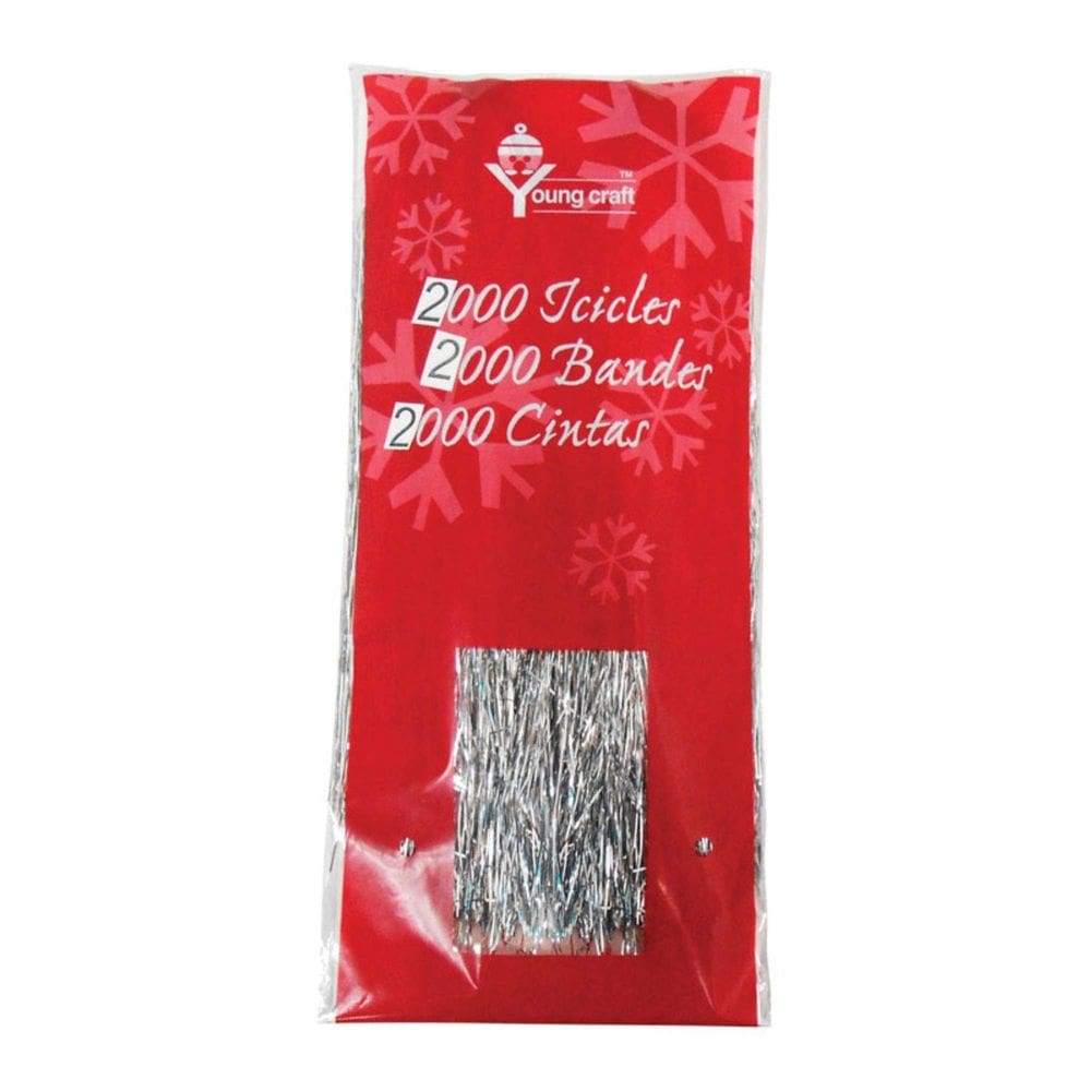 Decoração de Natal Icicles F.C. Young Silver Plastic x72