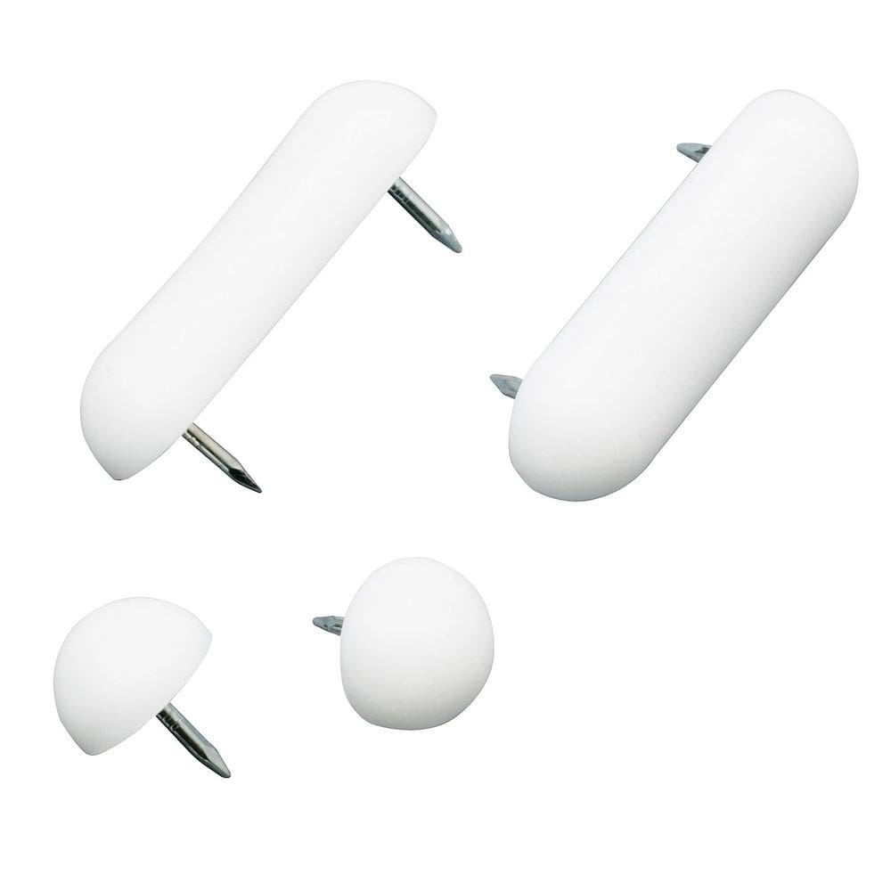 Conjunto de pára-choques de assento sanitário Plumb Pak PP835-25 de plástico branco