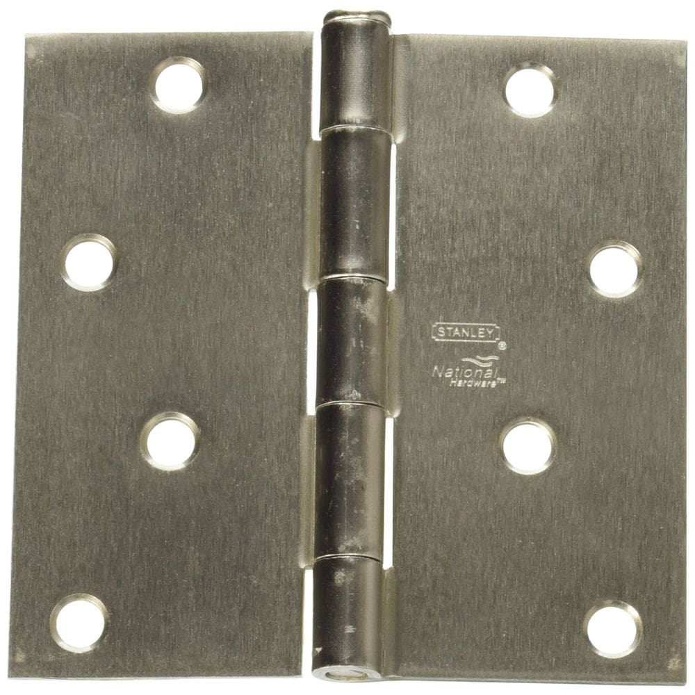 Dobradiça de porta National Hardware N830-249 10 cm de níquel acetinado