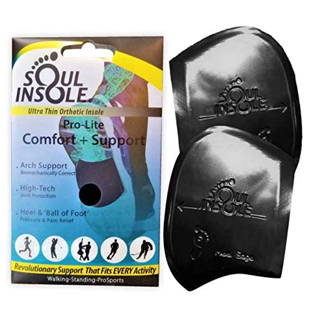 Palmilha ortopédica Soul Insole Shoe Bubble Memory Gel preta