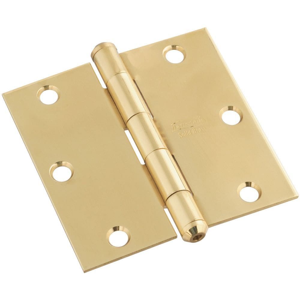 Dobradiça de porta National Hardware N195-685 em latão sólido