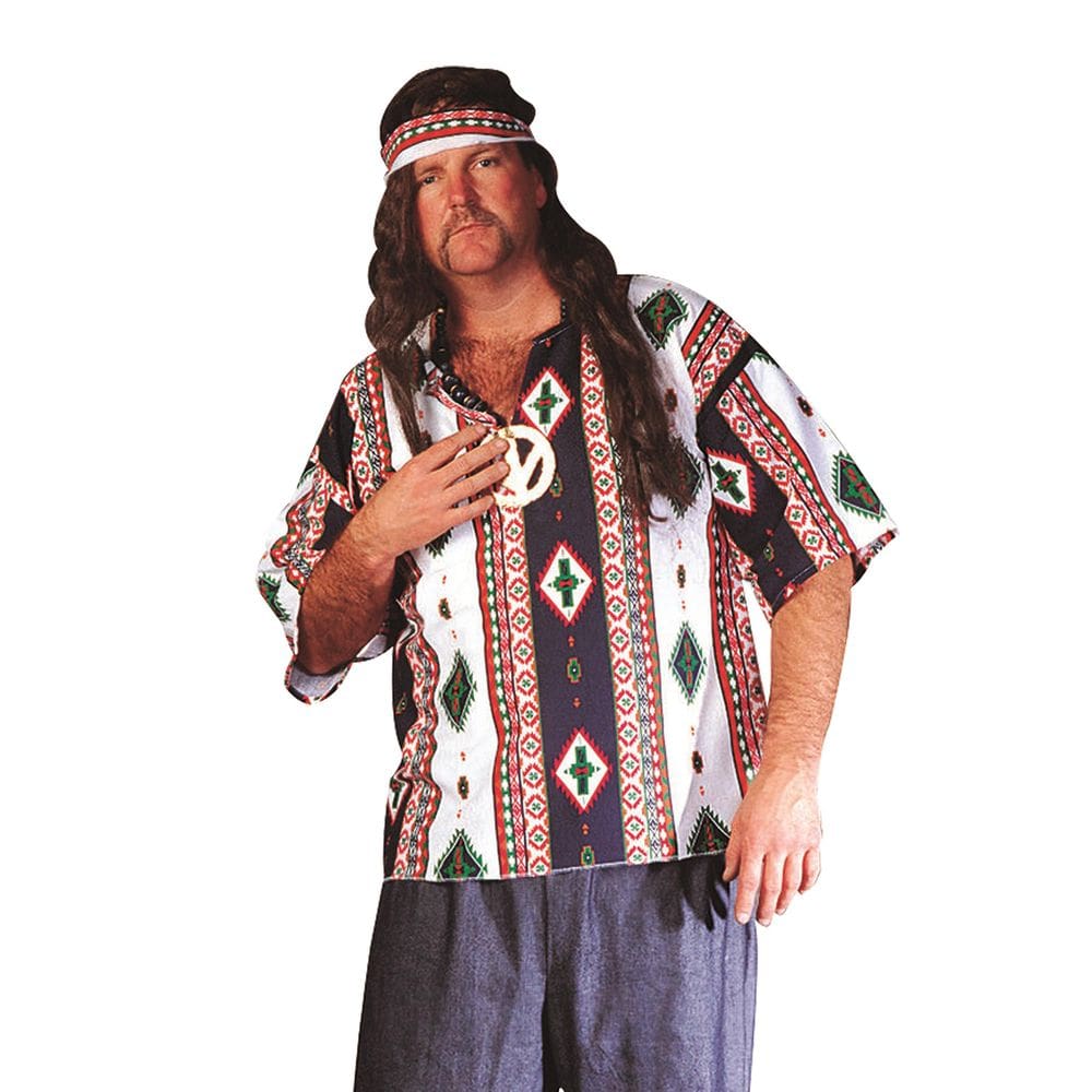 Fantasia Dashiki RG para homens, estilo anos 60, Rhombus Plus Size
