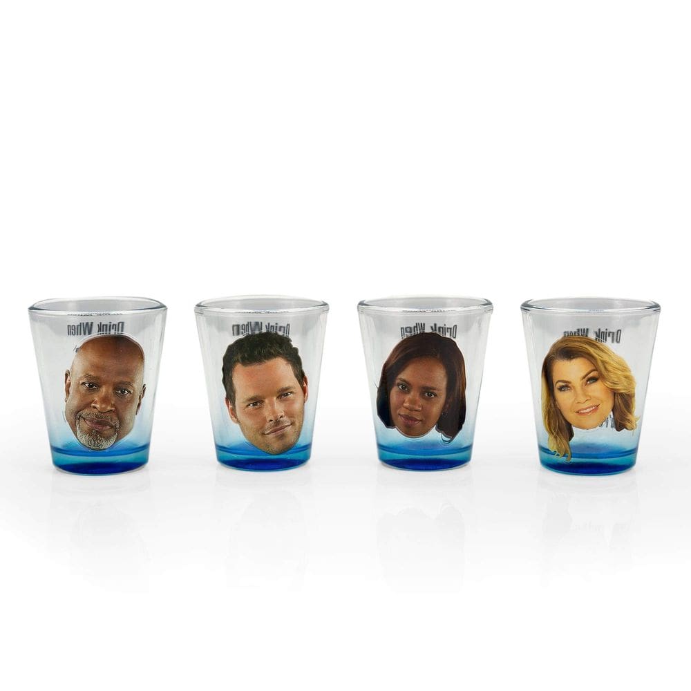 Óculos de tiro Surreal Entertainment Greys Anatomy, conjunto de 4