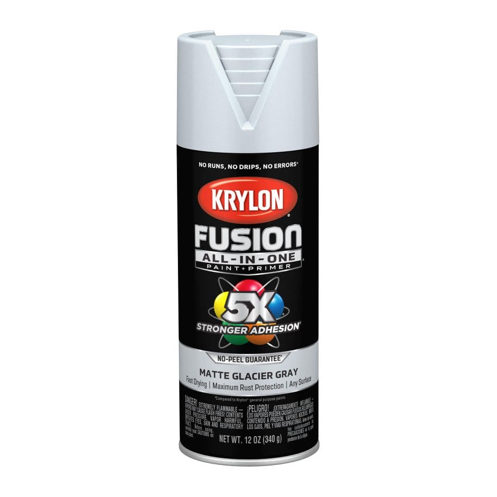 Tinta em spray Krylon Fusion Matte Glacier Grey 340ml