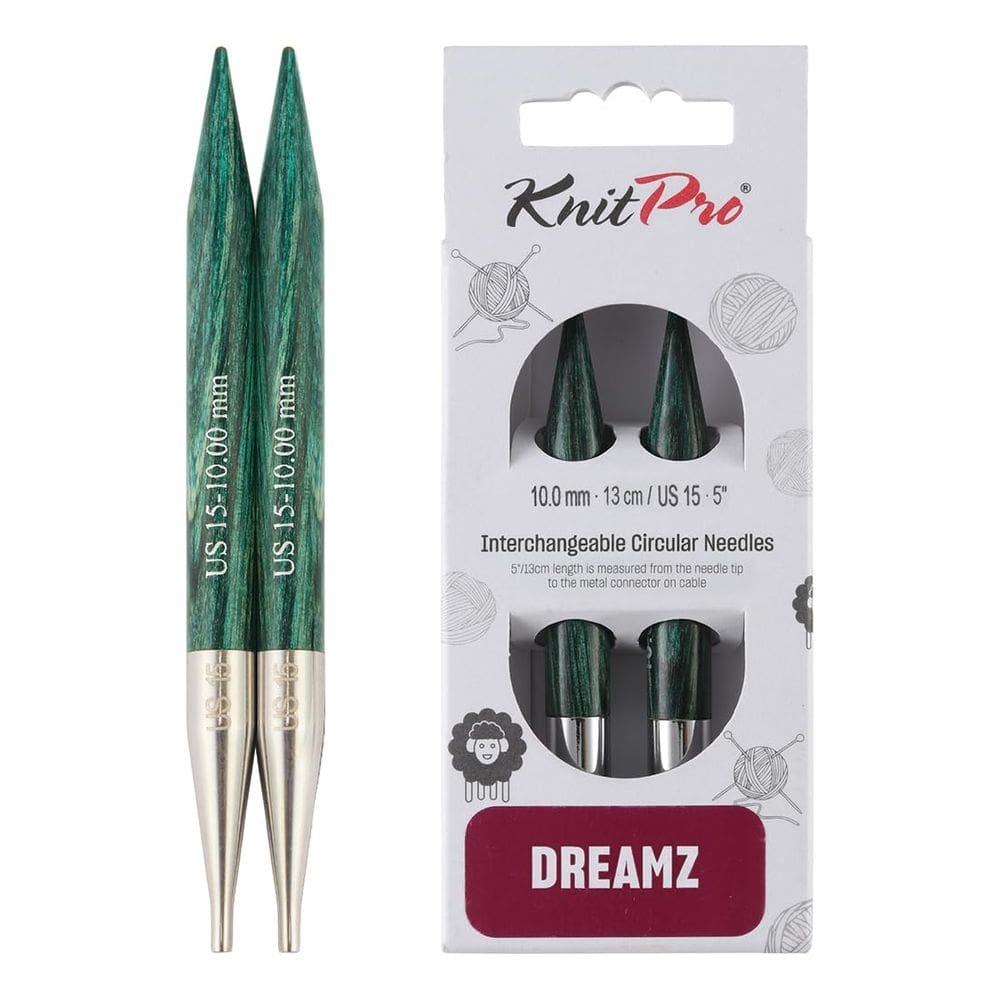 Agulhas intercambiáveis KnitPro Dreamz 5 (13cm) | US 15 (10mm)
