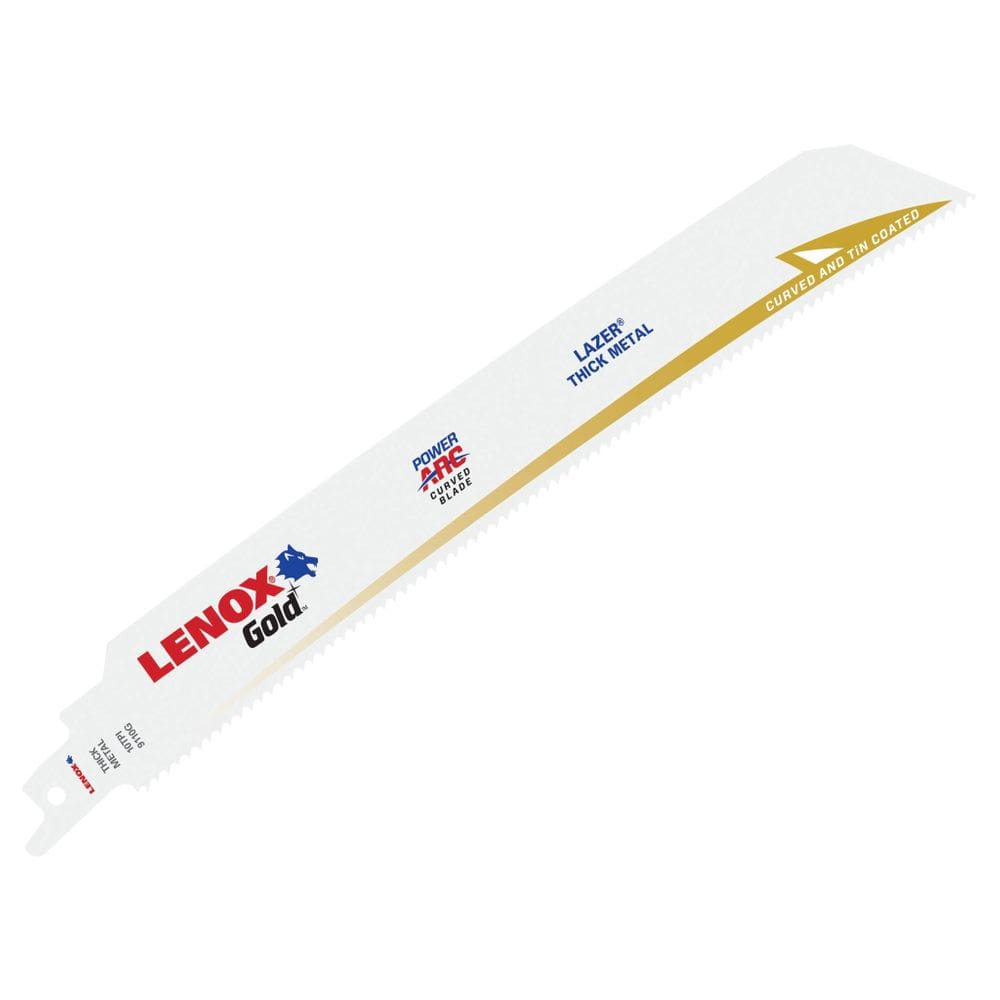 Lâmina de serra Lenox 210979110GR Gold Power Arc 23 cm, pacote com 10 TPI, pacote com 5
