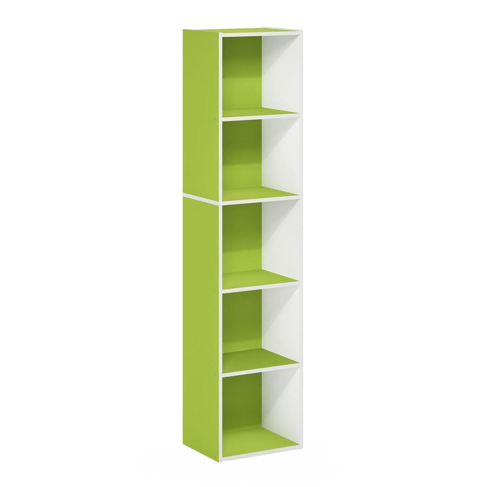 Estante Furinno Luder 5-Tier Cube verde/branca