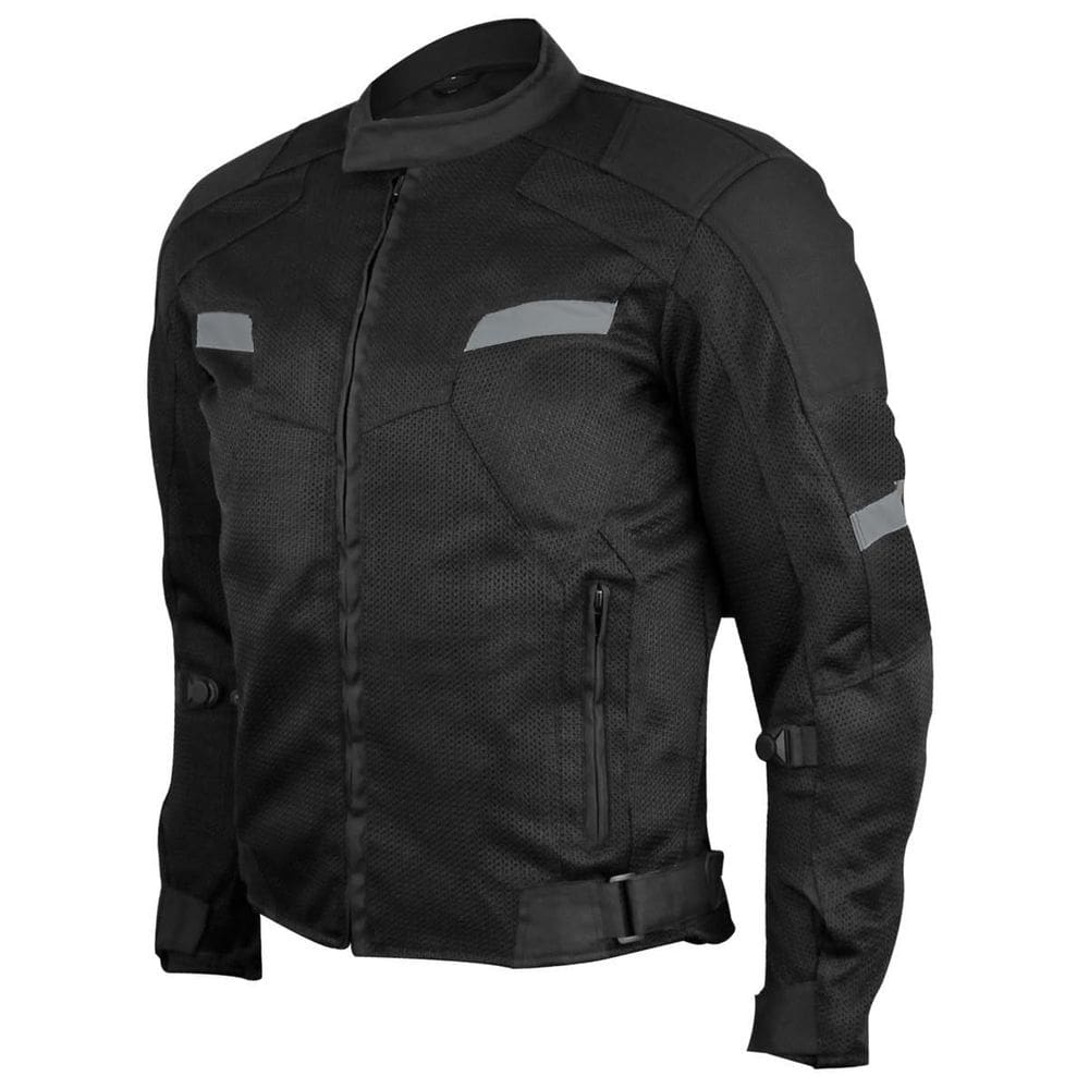 Jaqueta de motocicleta Vance Leather Viper Reflective Mesh Masculina