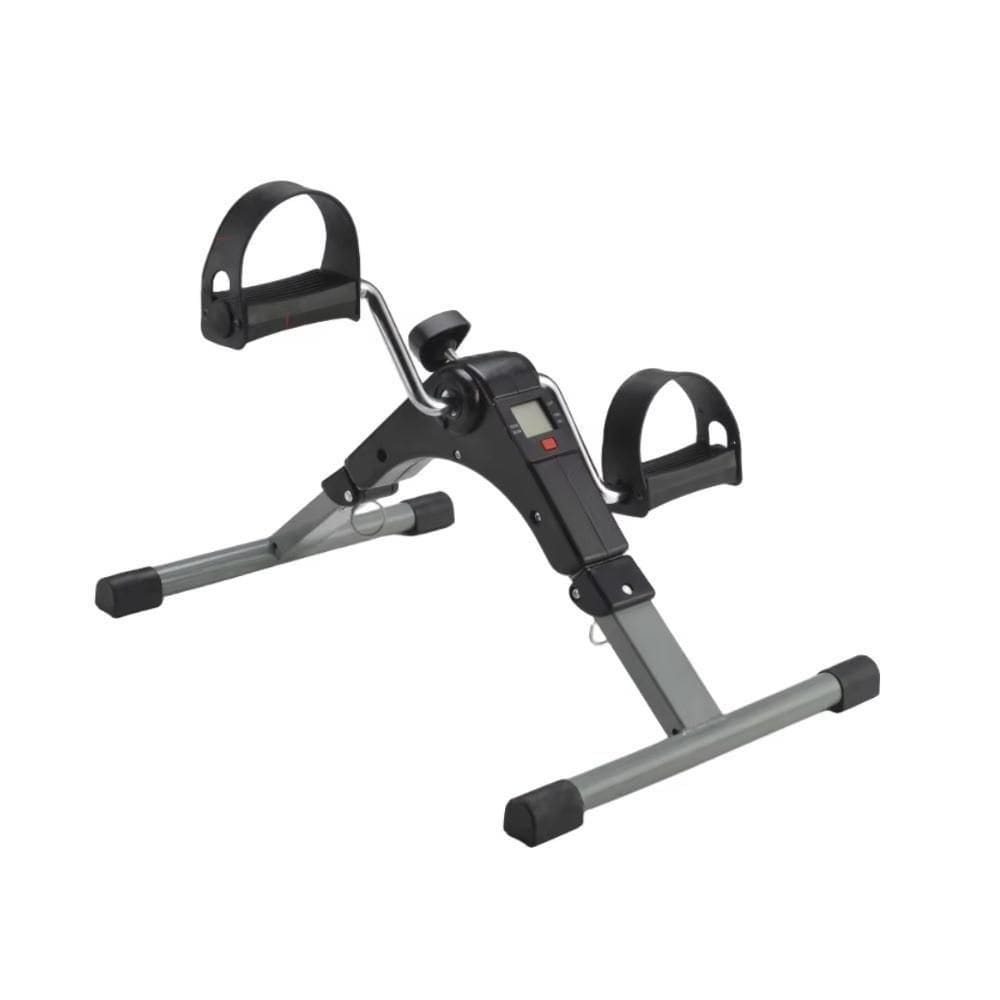 Mini Bicicleta Fisioterapia Ergometrica Bike Lcd Simulador Pedal Dobravel Fitness Perna E Braco Com
