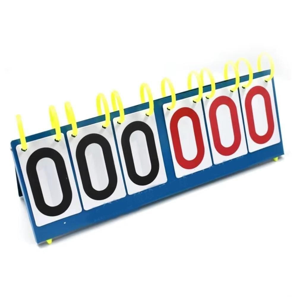 Placar 6 Digitos Mesa Grande Contador Pontos Triplo 999 Pontos Marcador Manual Basquete Futebol