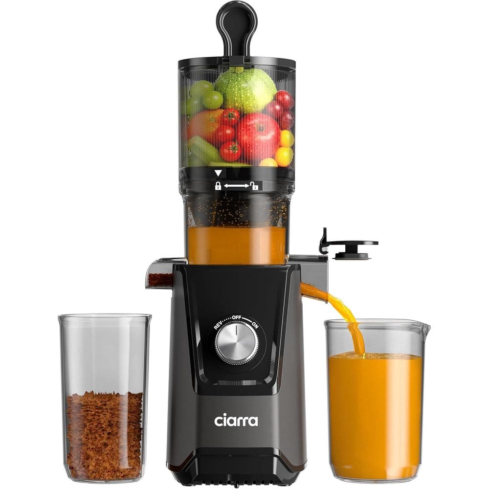 Recipiente de suco Slow Juicer Ciarra Cold Press 200W e 1,2 L