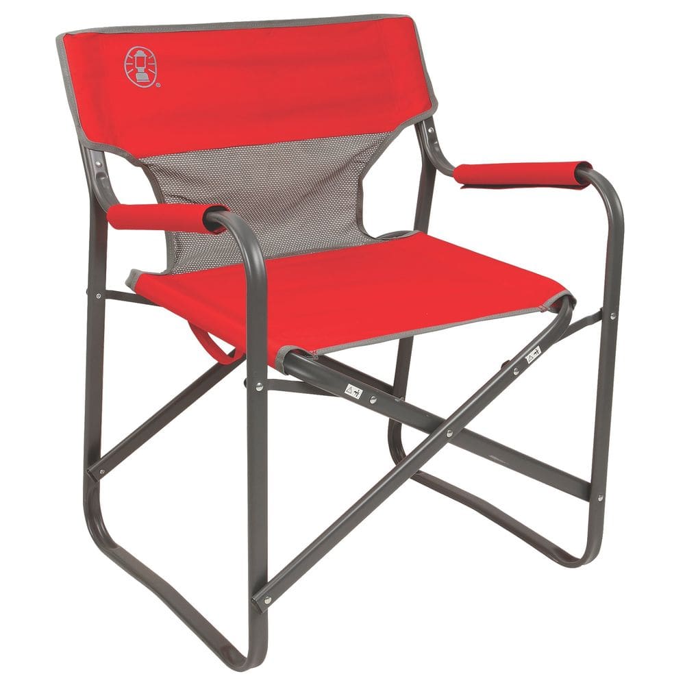 Cadeira portátil Coleman Outpost Breeze com encosto em malha de resfriamento