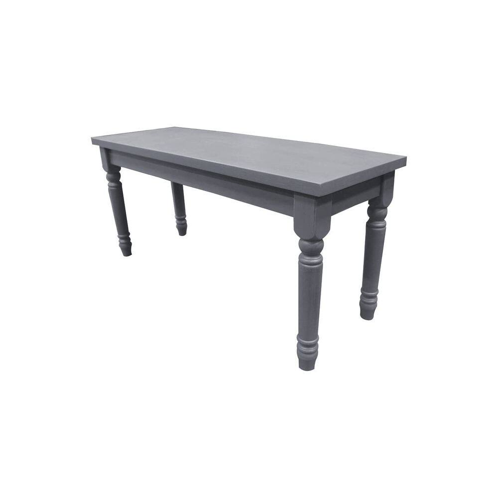 Banco de jantar Best Master Luxembourg, madeira maciça, cinza rústico