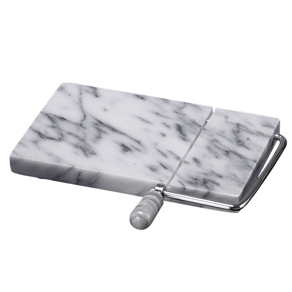 Cortador de queijo em mármore e cortador de manteiga Creative Home Off-White