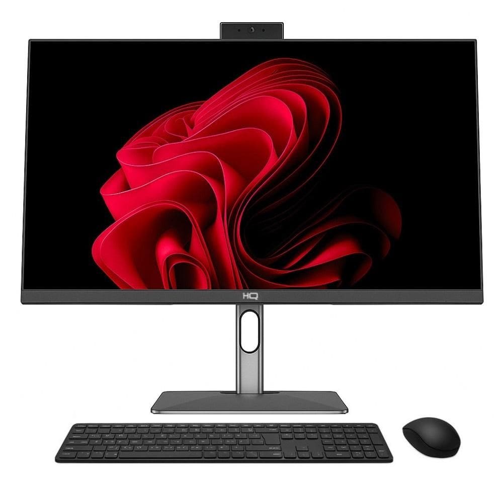 Computador All In One 24”, Intel Core I5 12400 12ª Geração, 16GB DDR4, SSD 1TB, Webcam, Wifi, Bluetooth, HQ Silver AIHQP-006
