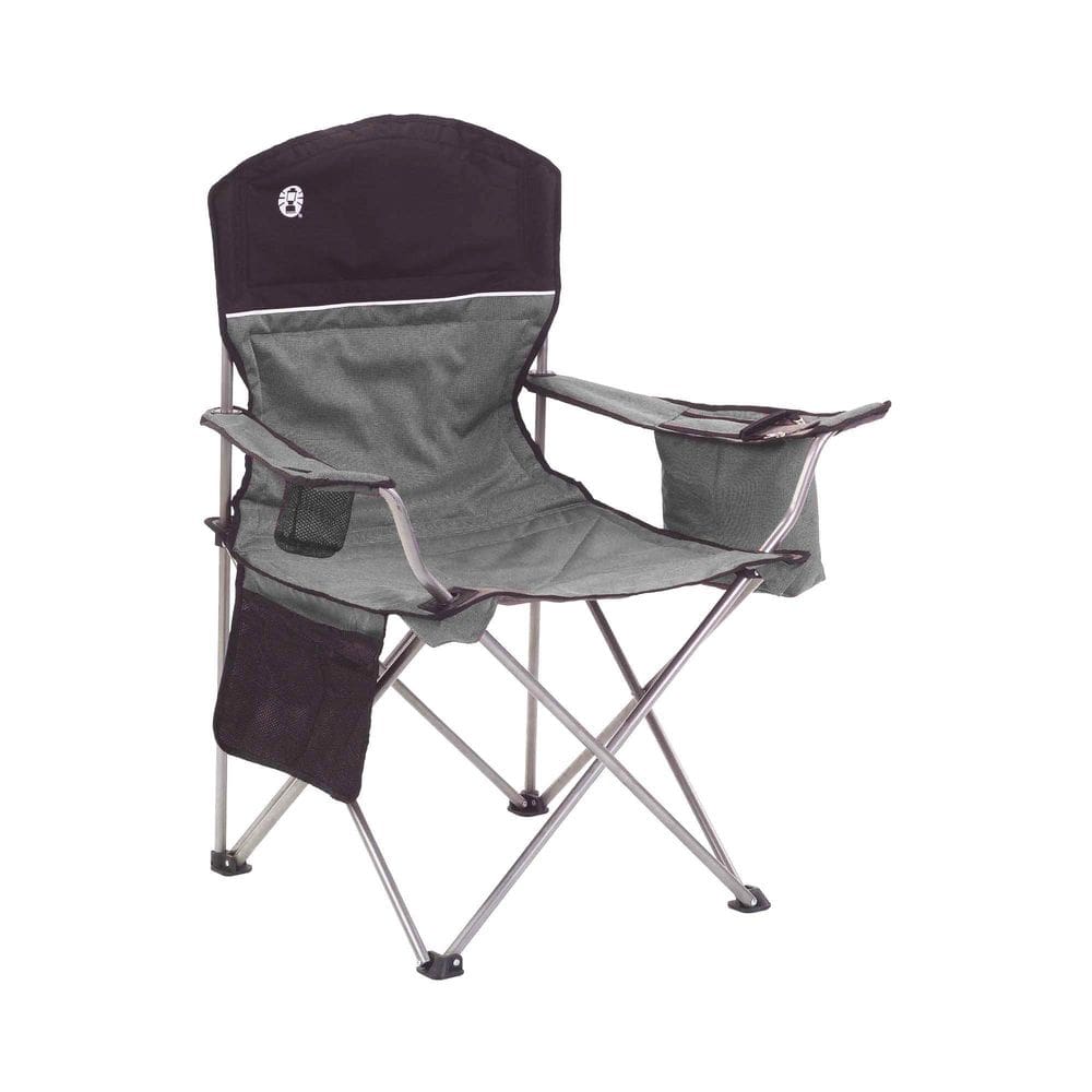 Cadeira de acampamento Coleman com refrigerador de 4 latas cinza/preta