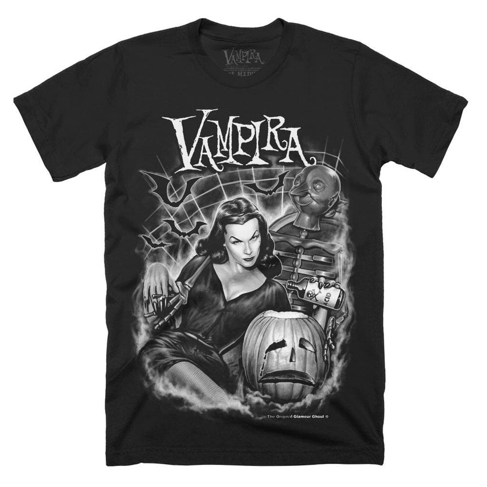 Camiseta ROCKINSTONE Vampira Black Acid Halloween 2025