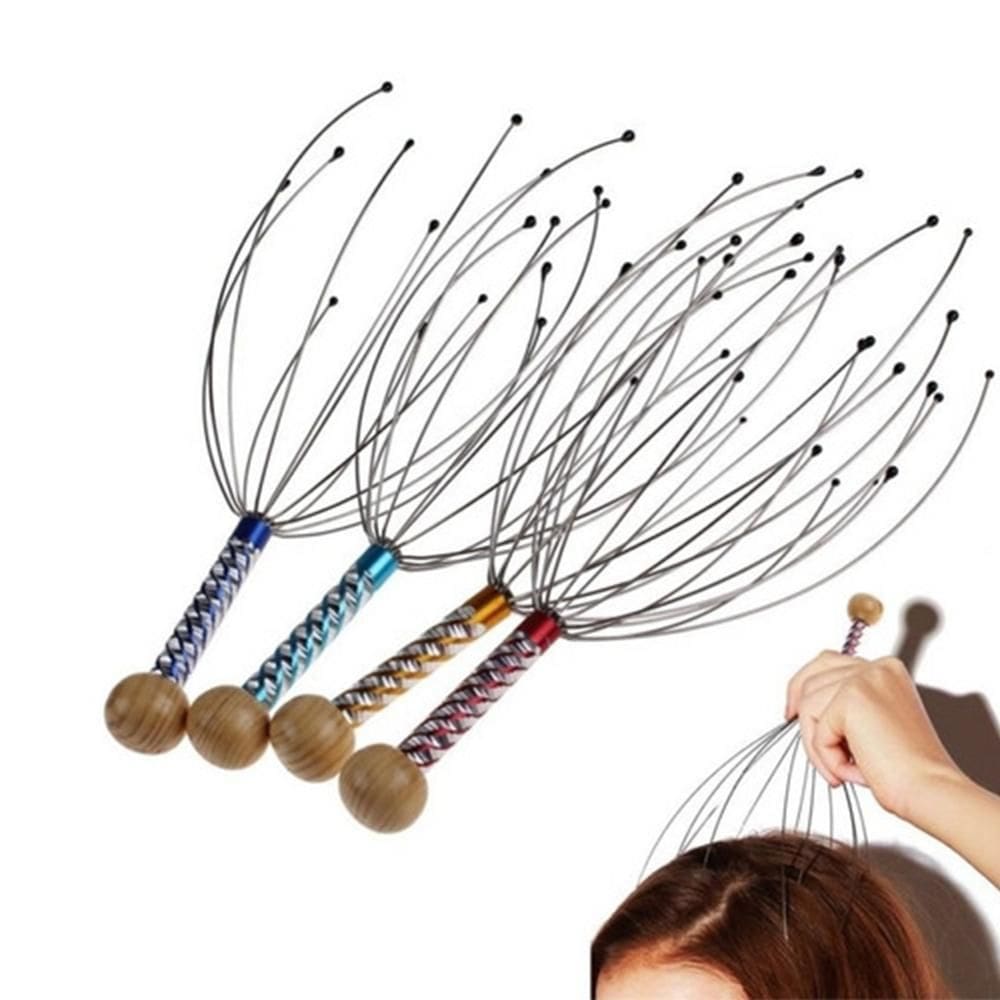 Massageador De Cabeça Com 12 Pontas Coroa Anti Stres