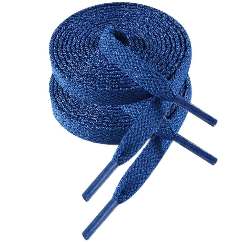 Cadarços VSUDO Flat Royal Blue 137 cm para tênis (2 pares)