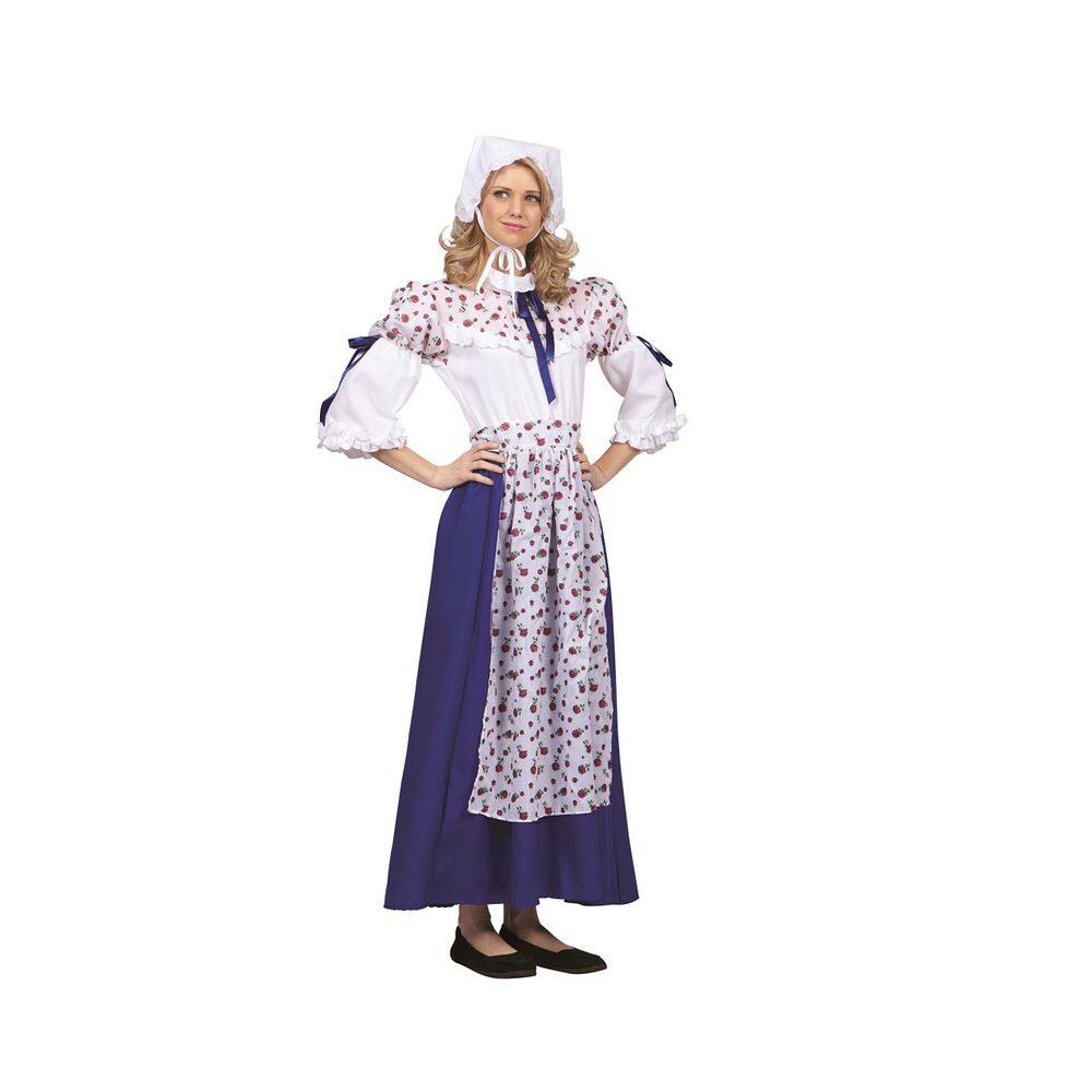Fantasia RG Costumes Colonial Peasant Brown para crianças