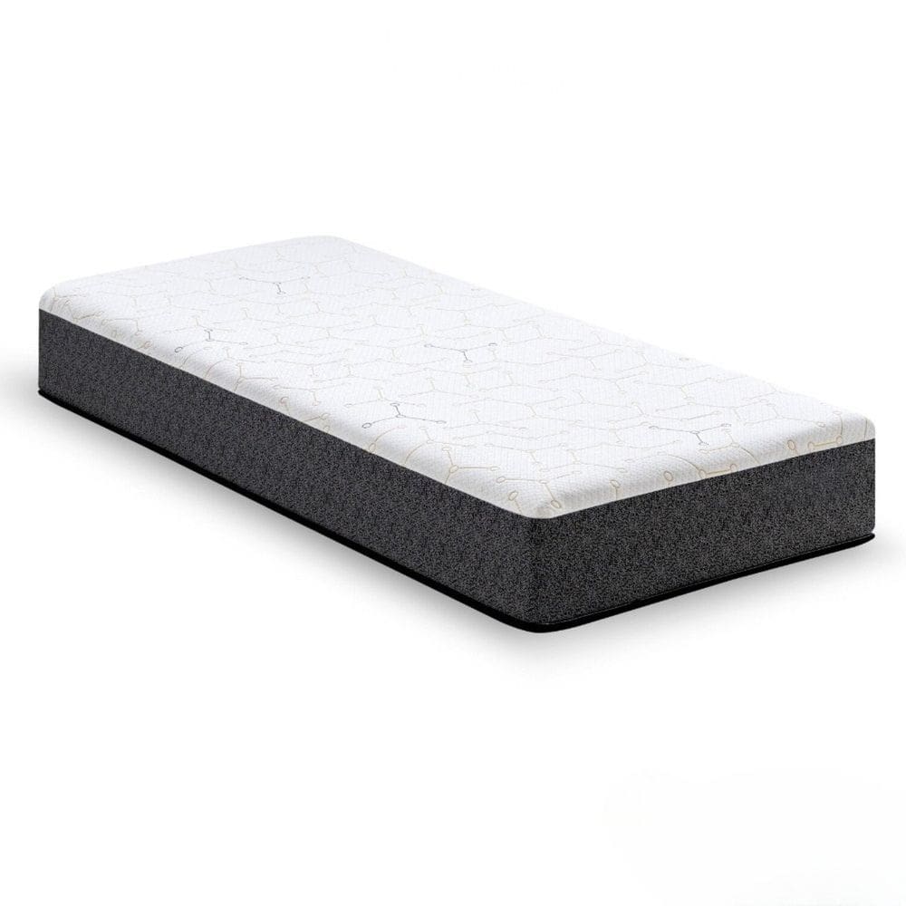 Colchão Solteiro 88cm X 17cm Enrolado e Embalado a Vácuo Hypnos Branco/ Cinza