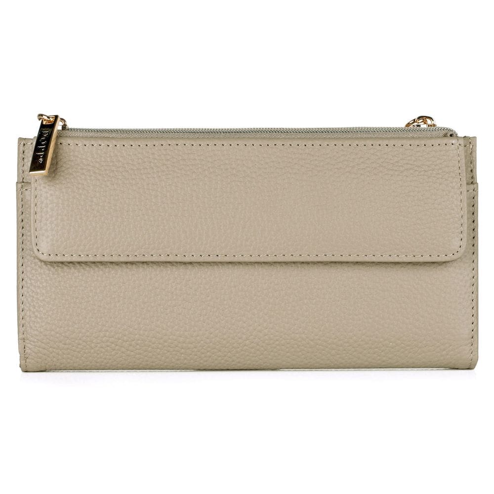 Carteira Dopp Cosmopolitan Pebble Grain Leather branca