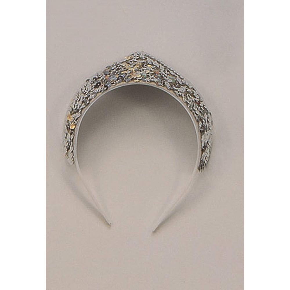 Tiara RG Costumes em lantejoulas prateadas