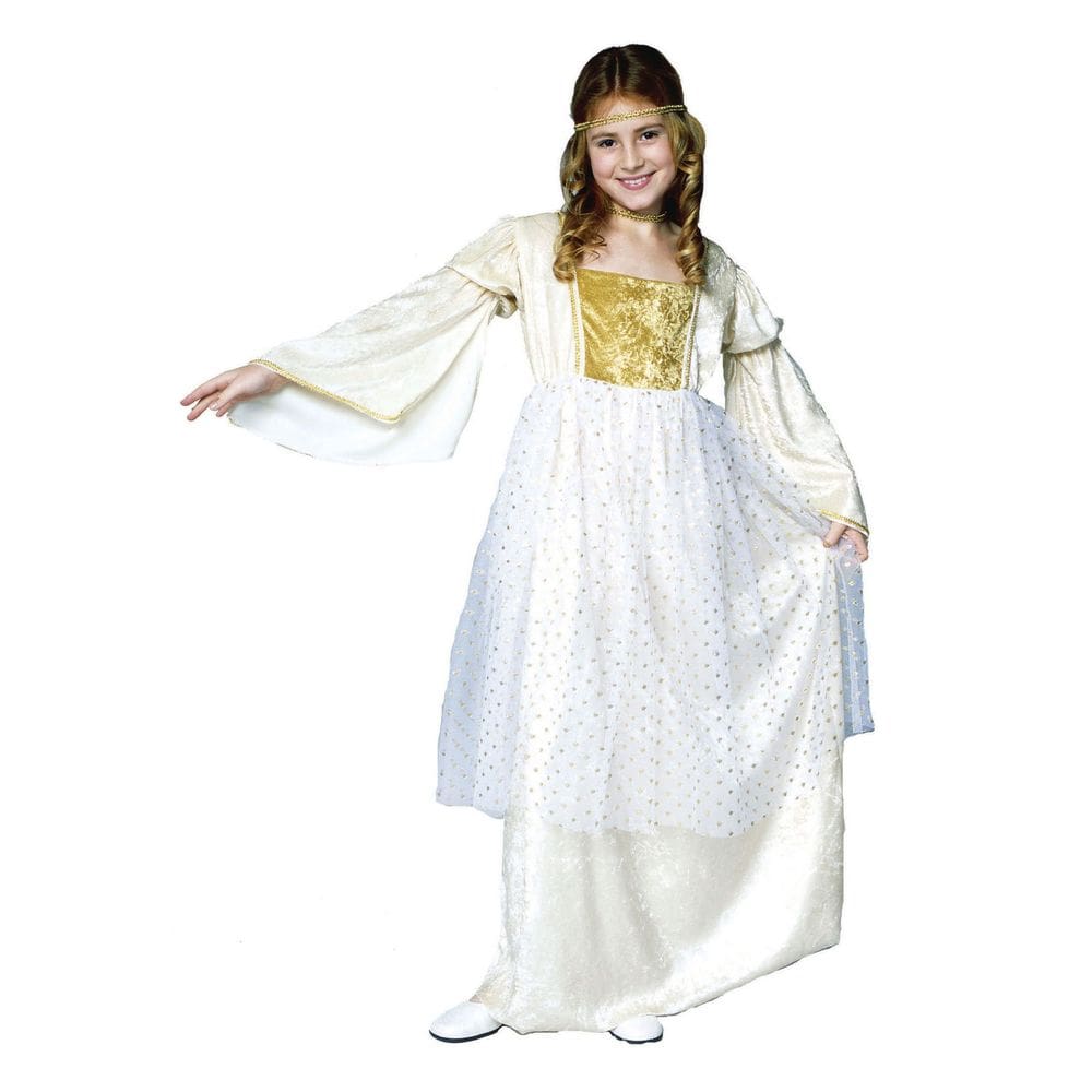 Vestido infantil grande de RG Fantasy Fairy Gold Velvet Dourado