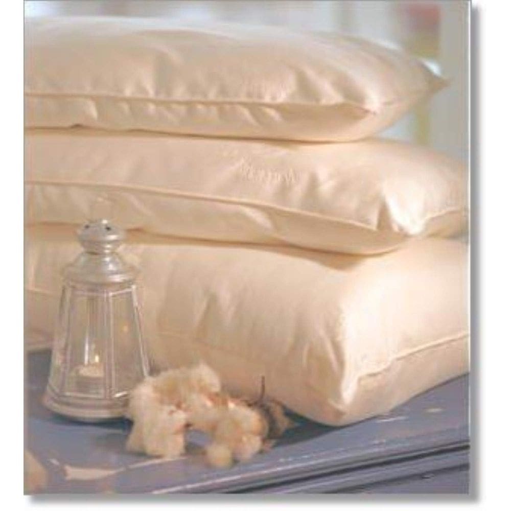 Capa de travesseiro de algodão orgânico saudável da cabeça aos pés