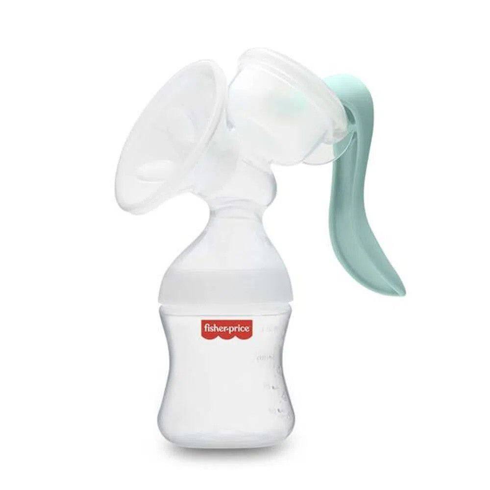 Bomba tira leite Materno Manual Branco e Verde 130ml Fisher Price - BB321
