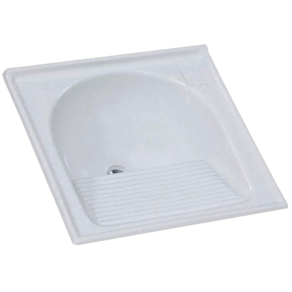 Tanque Granitado Sintético Simples N°1 Com 60x60cm Branco - 500307 - A.j.rorato