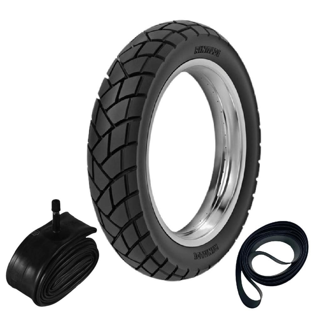 Pneu Biz 125 Pop 110i Prince 110 80/100-14 49l R34 Rinaldi + Camara + Cinta
