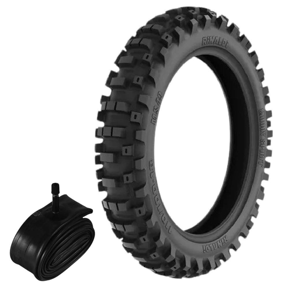 Kit Pneu 110/100-18 64r Ms49 Rinaldi + Camara