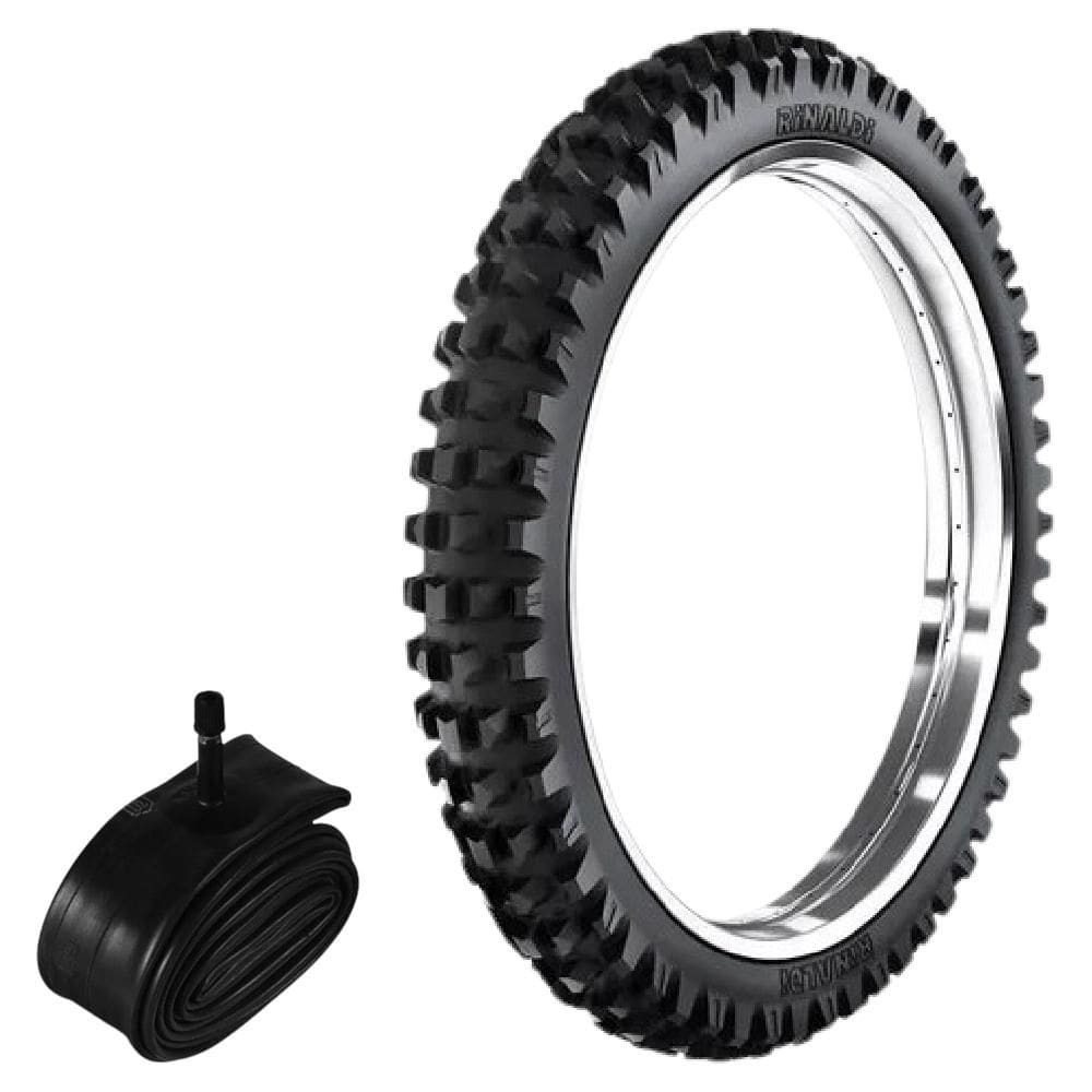 Kit Pneu Kx 450 Crf Cross Trilha 90/90-21 54r He42 Rinaldi + Camara