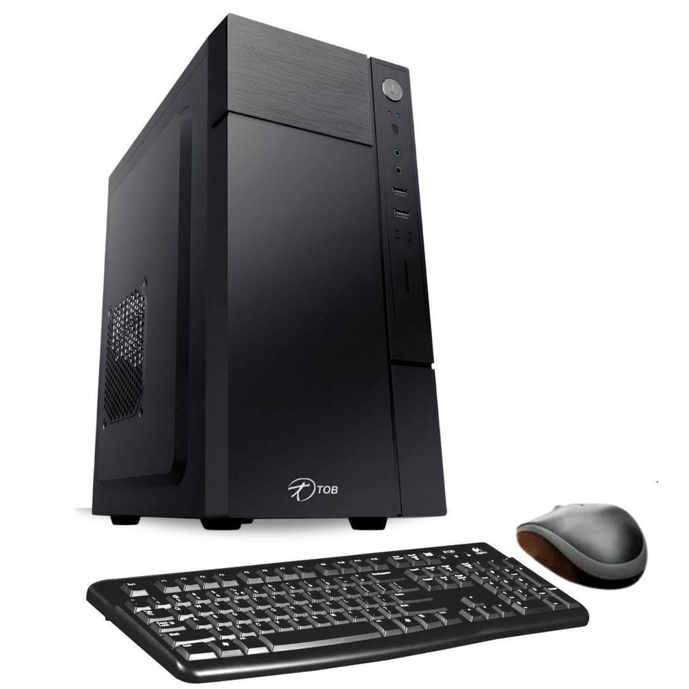 Computador TOB Intel Core i7 10700f com SSD 960GB Memória 16GB VGA 1GB Teclado + Mouse Windows 10 Trial Desktop PC CPU