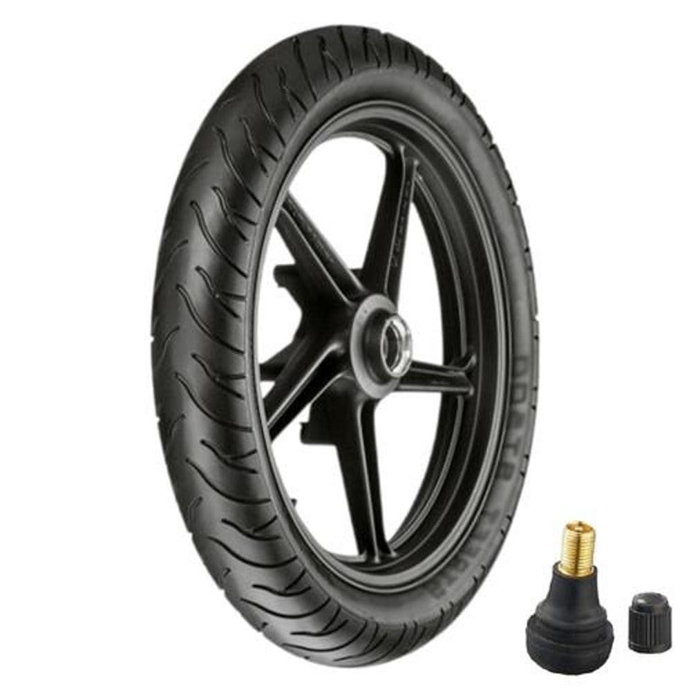 Pneu 90/90-14 46p Tl St500 Scooter Vipal + Bico Tr412