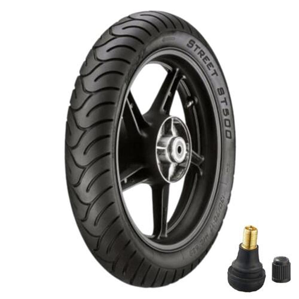 Pneu 120/80-16 Tl 60p St500 Vipal + Bico Tr412