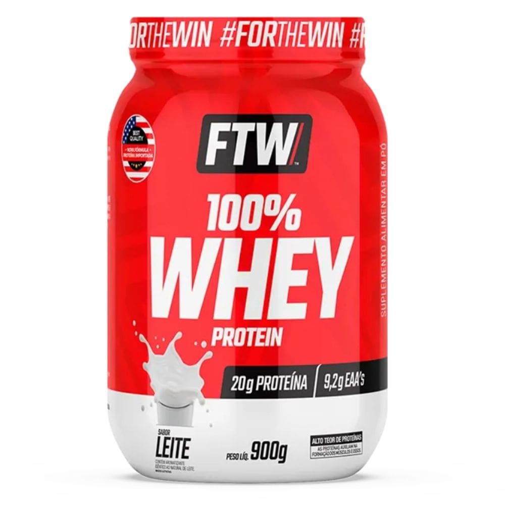 Whey Protein Concentrado Proteína 100% Pure (900g) FTW